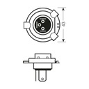 Žiarovka H4 24V 75/70W P43t HD zosilnená Výrobca HC