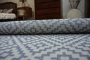 KOBEREC PLOCHO TKANÁ JUTA 140x200 ROMBY blue 'B250 Dĺžka (cm) 200 cm