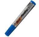 Перманентный маркер BIC 2300, скошенный, синий