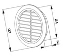 Vystreľovač čerpacia mriežka čierny so sieťkou fi 125mm Priemer otvoru (mm) 125