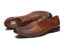 Мужские деловые туфли коричневые из натуральной кожи W-20, размер 42