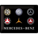 Вывеска металлическая MERCEDES-BENZ LOGO 30x40