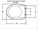 DOSKA MKW DUROPLASTOVÁ PRE CERSANIT LIBRA Kód výrobcu S753V534