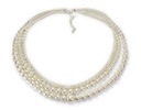 Ожерелье с тройным жемчугом Ecru Creamy Royal Kiara Pearls Elegant Classic