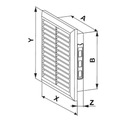 AWENTA MRIEŽKA KRYT VENTILÁCIE 14X21 T26 GRAFIT Druh Vetracie