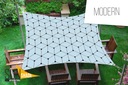 VODOTESNÁ SLNEČNÁ PLACHTA S GRAFIKOU 3x3 NA TERASU DO ZÁHRADY PATIO Značka Sun Shade