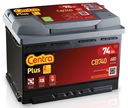 Аккумулятор Centra Plus 74 Ач 680A CB 740 НОВАЯ МОДЕЛЬ PLUS