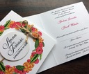 Свадебные приглашения для свадебных объявлений + конверт