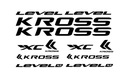 Запасная наклейка KROSS LEVEL на велосипед НАКЛЕЙКИ