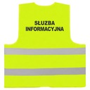 SŁUŻBA INFORMACYJNA ŻÓŁTA KAMIZELKA 120g ODBLAKSK