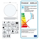 KAROL LED 24W 4000K 03240 IDEUS Šírka produktu 44 cm