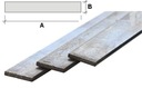 Plochý 50x5 hladký oceľový plot brána plech L=25cm Materiál oceľ