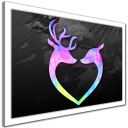 Современная картина ОЛЕНЬЕ СЕРДЦЕ ЛЮБОВНАЯ ПАРА