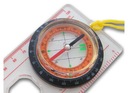 Kartografický mapový kompas KP-008 Materiál puzdra plast