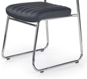 Штабелируемый конференц-стул RAPID, эко-кожа Halmar, черный / до 100 кг