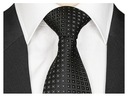 Классический мужской жаккардовый галстук, ЧЕРНЫЙ rc265