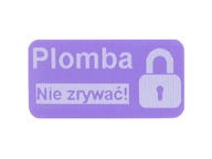 Друк наклейки 20x8 фіолетовий порожнеча 1000шт ваш відбиток !