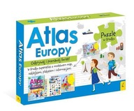 Puzzle Atlas Europy Atlas Plakat z mapą Wilga