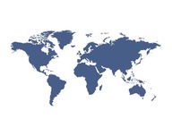 Samolepka na stenu/Tapeta Mapa sveta Veľká XL
