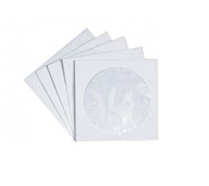 Koperty papierowe na płyty CD DVD Blu Ray z oknem okienkiem 100 szt