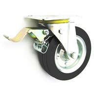 Kovovo-gumové koleso fi.180mm, otočné, brzda