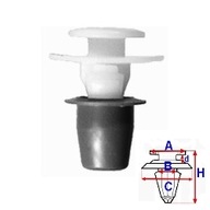 Клипса листви seat vw golf ii passat b3 a81056