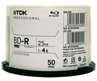 TDK BD-R 25GB x4 Professional Japan MID: Obálka CD TDK BLDRBB