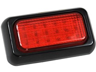 Lampa LED 18 SMD 10x6 cm czerwona dodatkowy przeciwmgielny 12v 24v