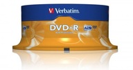 Dobré VERBATIM DVD-R 4.7GB Cake 25 kusov