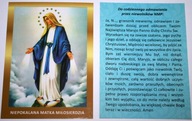 Szeplőtelen Szűz Mária rabszolgasága kép imával