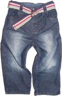 MOTHERCARE proste jeansy z paskiem 90 cm