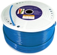 Rovný polyuretánový kábel Fachowiec 12 mm x 8 mm x 100 m modrý