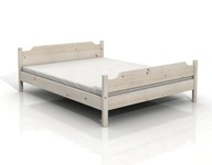 DSI-meble: Drevená posteľ SEKVOJA 200x200 Biela