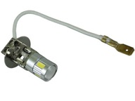 żarówka LED H3 6 5730 UHP soczewka 12v 24v DRL
