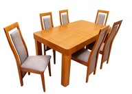 Zestaw mebli: stół rozkładany Borys + 6x krzesło