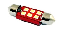 ŽIAROVKA C5W C10W CANBUS 6X LED SMD3535 36MM 24V