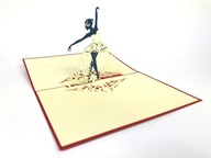 Tancujúca balerína, 3D pohľadnica