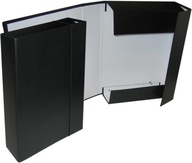 Kancelárska aktovka na gumičku A4, box, chrbát 7 cm - čierna