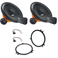 Dvojpásmové reproduktory do auta Hertz DSK165.3 + 2× Podložky / redukcie pre montáž 165mm reproduktorov + konektory reproduktorov - AUDI A3 A4 A6 TT