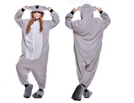 KOALA ONESIE PYŽAMO TEPLÁKOVÁ SÚPRAVA MEDVEDÍK KOSTÝM PREVLEK KIGURUMI S