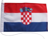 Flaga Chorwacji Bandera Jachtowa Chorwacja 45x30cm