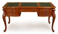 Písací stôl 160 cm v štýle Chippendale vyrezávaný z masívneho dreva 80230