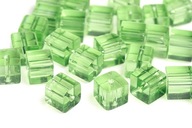KALAIT sklenené kocky zelené j. 0,6cm 15ks -KS47