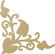 DŘEVĚNÝ DEKOR 30 cm eko dekorace pro scrapbooking dárek k rohu