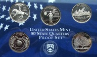 Stany USA - Zestaw Proof Set 1999 - 5 X 25 cent Mennica San Francisco