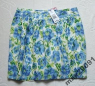 BE BEAU SPÓDNICA KWIATY BAWEŁNA XL 42