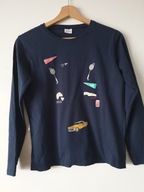 BLUZKA z długim rękawem i krótkim 146 2 SZTUKI