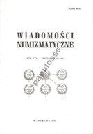 Wiadomości Numizmatyczne - 1981 rok - nr 3-4