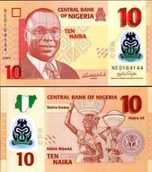~ Nigeria 10 Naira P-39a 2009 POLIMER SignA UNIKAT