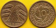 NIEMCY 10 Reichspfennig 1925 r. E